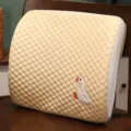Cuscino di supporto lombare in memory foam per sedia ufficio e auto con ricamo d'anatra. - Cuscino lombare oca a pois rinfrescanti