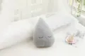 Grey teardrop plush pillow cute soft cushion for sofa bedroom home decor and children gift - Grey Raindrop