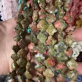 12mm clover shaped Unakite natural stone loose beads for DIY bracelets and necklaces making - Unakite