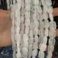 Natürliche klare Quarz Rechteckperlen Stränge für handgefertigte DIY-Schmuckkomponenten - 10*14mm*5mm (Ca. 28 Stück/Strang) / Weiß Kristall