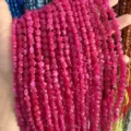 8mm magenta star-shaped natural stone beads for DIY jewelry making and bracelet crafting - 8mm (Approx. 55 Pieces/Strand) / Rose Red Agate