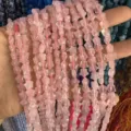 8mm pink star-shaped natural rose quartz stone beads for DIY jewelry making accessories - 8mm (Approx. 55 Pieces/Strand) / Rose Quartz