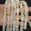 Natural faceted agate hexagonal beads for DIY jewelry making accessories - 7x14mm (Approx. 24 Pieces/Strand) / Agate