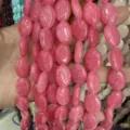 13x18mm ovale rosa Chalcedon Cabochon Perlen mit geradem Loch für DIY Schmuckherstellung Handwerk - 13*18mm (22 Stück) / Rhodochrosit Jade
