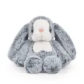 Grey plush rabbit toy with long floppy ears, soft stuffed bunny doll for kids and gifts. - Gray / 36cm
