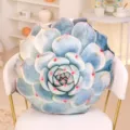 Süßes 3D Sukkulente Pflanze geformt Plüsch Kissen großes rundes grünes Sofa Deko - Stil 7