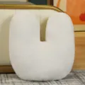 Coussin lettre en peluche blanc style nordique coussin décoratif géométrique canapé - Lettre V