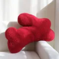 Oreiller en peluche de lapin rouge style nordique coussin decoratif pour canape - Style Lapin / 55x50x15cm / Rouge