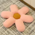 Coussin en peluche fleur rose oreiller mignon siege doux decoration maison canape salon - Marguerite Rose