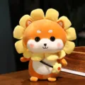Tournesol Shiba Inu peluche mignonne poupee animal enpeluche jaune orange cadeau - Costume de Tournesol / 30cm