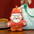 Schlanker Weihnachtsmann Plueschspielzeug Haengender Anhaenger Festliche Dekoration Geschenk - Weihnachtsmann-Anhänger / 18cm
