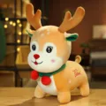 Mignon Renne de Noël Peluche Jouet Animal en Peluche Douce Poupée Cadeau de Fêtes Enfant - Petit (version standard) / Renne de Noël