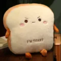 Cute plush toast bread hand warmer pillow soft cartoon cushion for home and office use - Sad Bread Hand Warmer