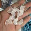 Gepolijste 20mm heldere kristallen edelstenen in halve maanvorm voor DIY sieraden en decor - 20x6mm / Bergkristal