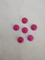 Polierte, lebhaft rosafarbene Naturstein-Cabochon-Perlen für die DIY-Schmuckherstellung - 10mm / Rosenrote Jade