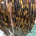 Natural 4x7mm tiger eye stone cylinder beads for DIY jewelry and necklace making crafts - 4*7mm (About 38cm Per Strand) / Tiger's Eye