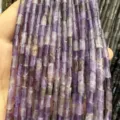 Natural purple amethyst tube beads for DIY jewelry making - 4*7mm (About 38cm Per Strand) / Purple Crystal