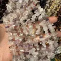 Bundels onregelmatige natuurlijke kwarts- en kristalchipkralen voor doe-het-zelf sieraden. - Ongeveer 38cm Per Streng (10-25mm) / Licht Amethist