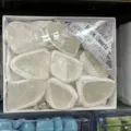 Natürliche weiße Bergkristall-Rohsteine in einem professionellen weißen Display-Box-Set - Bergkristall (4) / Eine Box