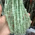 Close-up of 8mm green star-shaped aventurine stone loose beads for DIY jewelry - 8mm (Approx 56 Beads Per Strand) / Green Aventurine