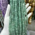 Close-up of 8mm green aventurine star beads strands for DIY jewelry making. - 8mm (Approx 56 Beads Per Strand) / Dark Green Aventurine