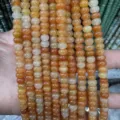 4x6mm natural orange gemstone abacus loose beads for DIY jewelry making accessories - Abacus Bead Style / 4*6mm (Approx. 90 Pieces/Pack) / Red Aventurine