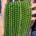 Natural green stone round beads 8mm DIY loose beads for jewelry making necklaces bracelets - Jasper