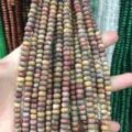 4*6mm abacus loose beads made of natural stone for DIY jewelry making - 90 Pieces/Pack (4*6mm) / Leopard Skin Jasper