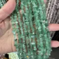 Primer plano de cuentas de piedra aventurina verde 3x5mm para bisutería DIY - 3*5mm (Aprox. 80cm Tira) / Aventurina Verde