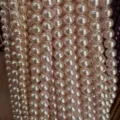Rangs de perles de nacre rose clair pour la création de bijoux DIY - 4mm (Environ 92 Perles par Brin) / Rose