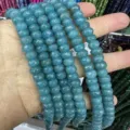 Blue 5x8mm faceted abacus natural stone beads for DIY jewelry making - Approx. 70 Pcs/Strand / Sky Blue (3)