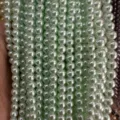 Perles de nacre rondes vert clair pour la création de bijoux DIY colliers et bracelets - Vert Turquoise