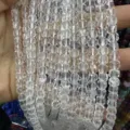 6mm clear faceted square crystal beads for DIY jewelry making jewelry findings - 6mm (Approx 65 Pieces/Strand) / White Crystal