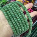 Faceted green natural stone abacus wheel beads in 5x8mm size for DIY jewelry craft - 5*8mm (Approx. 70 Pcs/Strand) / Dark Green (11)