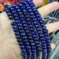 Faceted deep blue natural stone abacus beads 5x8mm for DIY handmade jewelry crafting - 5*8mm (Approx. 70 Pcs/Strand) / Deep Blue (53)