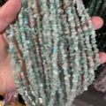 Cuentas de piedra triturada de amazonita azul claro natural 3-5mm para hacer joyas DIY - 3*5mm (Aprox. 80cm Tira) / Amazonita