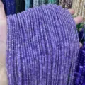 2.5 mm facettierte quadratische lila Natursteinperlen für DIY-Schmuckzubehör - Ca. 2,5 mm (ca. 160 Perlen/Strang) / Amethyst