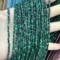 Hochwertige 2,5 mm facettierte grüne Malachit Würfelperlen für DIY Schmuckherstellung Handwerk - Ca. 2,5 mm (ca. 160 Perlen/Strang) / Natürlicher Malachit