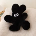 Nordic black rabbit plush pillow cute quirky shaped cushion for sofa backrest home decor - Rabbit Style / 50cm / Black