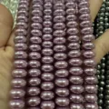 Perles d'imitation en forme d'abaque violettes 6x10mm pour la création de bijoux DIY et artisanat - Environ 3*4mm (Environ 120 Pièces) / Violet