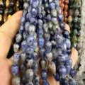 Natürliche blaue Sodalith facettierte Tropfenperlen für die DIY-Schmuckherstellung - Blauer Sodalith