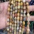 Facettierte natürliche Achatperlen in Tropfenform für handgefertigten DIY-Schmuck - Verrückter Achat
