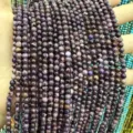 Natural purple imperial jasper round loose beads for DIY necklace and bracelet jewelry making - 4mm (Approx 90 Beads Per Strand) / Purple