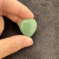Cabochon en pierre naturelle verte en forme de cœur pour bijoux DIY et pendentifs - Vert / 10mm