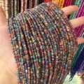Detailed view of 3mm irregular colorful natural shell beads for DIY jewelry making - 3mm (Approx. 39cm Per Strand) / Multicolor 3
