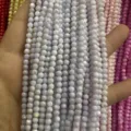 4mm light lavender seawater shell round beads for DIY jewelry making and craft work - 4mm (Approx 38cm Strand) / Light Purple Shell