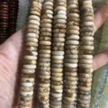 Natural 4x12mm stone heishi spacer beads strands for DIY jewelry bracelet making. - Picture Stone Spacer Strand / 8x3mm (Approx 58 Pcs/Strand)