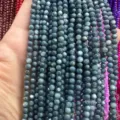 Strands of dark grey 4mm shell round beads for DIY jewelry making - 4mm (Approx 38cm Strand) / Peacock Blue Shell