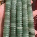 Strands of 4*12mm light green natural stone abacus spacer beads for DIY jewelry - Green Aventurine Spacer Beads / 8x3mm (Approx 58 Pcs/Strand)