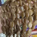 Glatte ovale braune Chalcedon-Steinperlen 13x18mm für DIY-Schmuckherstellung Zubehör - 13*18mm (22 Stück) / Kaffeebrauner Jade